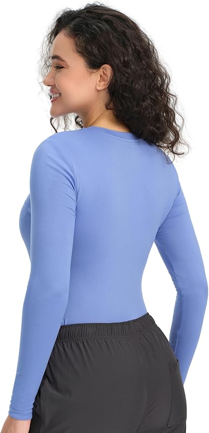 COZYFIT Scrub Undershirts Long Sleeve Women - Underscrub Comfort Tee