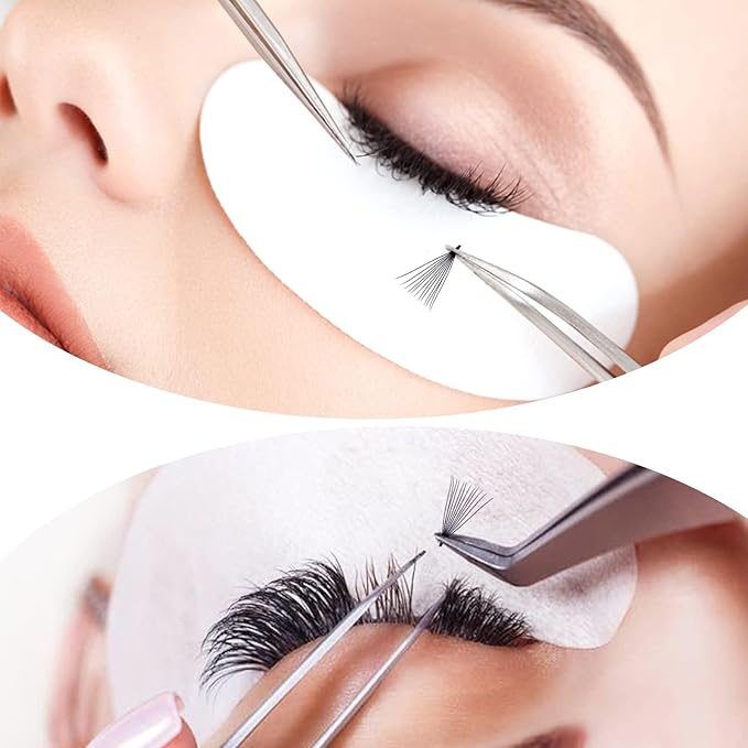 Premade Black Eyelash Extension 500 Fans Handmade Loose Volume Lashes 8D C/D Curl 13-20mm Mixed Pre-made Lash (500Pcs-8D-0.07-D, 13-20mm Mixed)