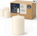 Royal Imports Votive Candles Unscented Candles for Wedding Centerpieces Ivory, Pack of 36 Dripless Wax for Parties, Aromatherapy, Devotional, Home Décor, Spas & Holiday Gifts