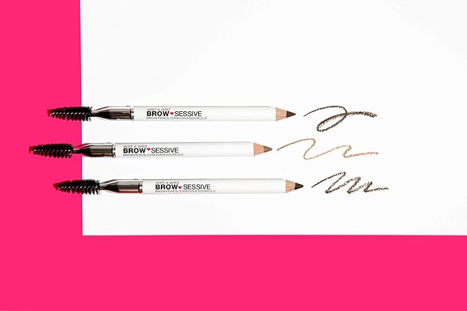 wet n wild Brow-Sessive Brow Pencil, Ultra-Precise Dual Ended Spoolie Brush for Perfect Buidlable Blendable Shaping, Natural Lasting Shades for Every Brow, Cruelty-Free & Vegan - Taupe(Packaged)