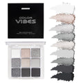 9 Colors Black Eyeshadow Palette - Dark Punk Smoky Eyeshadow Theme, High Pigmented Blendable Matte & Glitter Shimmer Finishes, Long Lasting Eye Makeup for Christmas & Music Festivals(Dark Punk Smoky)