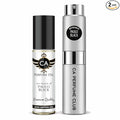 CA Perfume Duo Impression of Paulo Black For Men Perfume Layering Set Mens Cologne Long Lasting Travel Size EDP + Body Oil Roll-On Bottle 0.27 Fl Oz+0.33 Fl Oz