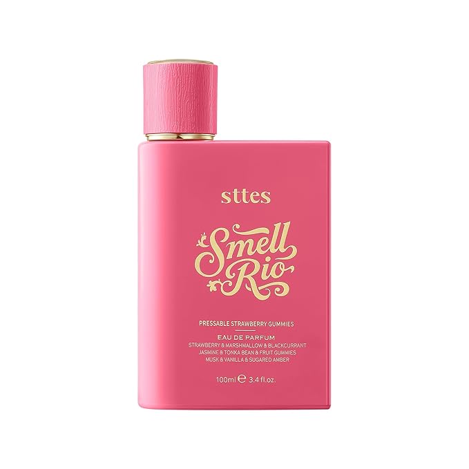 Sttes Smell Rio Perfume 606# (Pressable Strawberry Gummies) Hair Perfume for Women – Long-Lasting Strawberry, Candy, Vanilla & Marshmallow Gourmand Fragrance Eau de Parfum 100ml (3.4 fl oz)