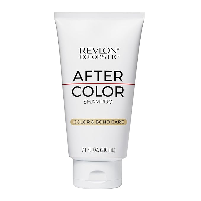 REVLON ColorSilk After Color Shampoo, Moisturizing & Bond Repairing, Sulfate & Paraben Free, Vegan, For All Hair Colors & Types, 7.10 fl oz