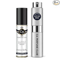 CA Perfume Duo Impression of Silky Oud Mood For Women And Men Perfume Layering Set Long Lasting Travel Size EDP + Body Oil Roll-On Bottle 0.27 Fl Oz+0.33 Fl Oz