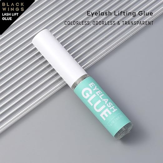BLACKWINGS Lash Lift Glue, Eyelash Perm Adhesive, Strong Hold Lash Lifting Glue for Lash Lift & Brow Lamination, Water-Soluble, Gentle for Sensitive Skin