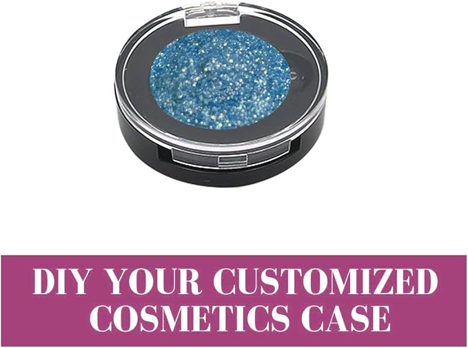 4Pcs Empty Magnetic Eyeshadow Cases,Refillable Magnetic Makeup Eyeshadow Lipstick Palette Container Pans,Round Depotting Makeup Containers for Eyeshadow Lipstick Blush Powder for Travel Sample DIY