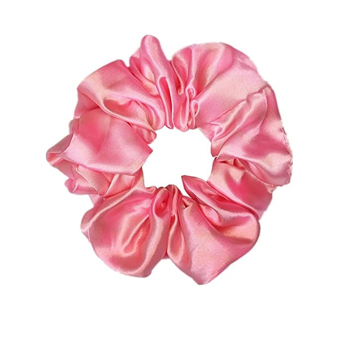 12 Pcs Satin Silk Scrunchies Soft Hair Ties Fashion Bands Hair Bows Elastic Bracelets Ponytail Holders Accessories for Women and Girls (4.5 Inch, Assorted Red)