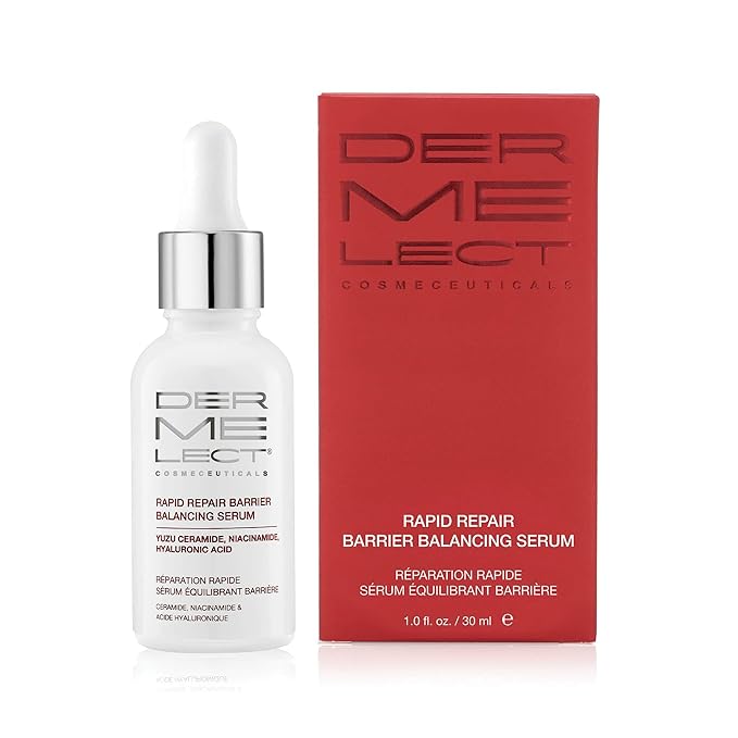 Dermelect Cosmeceuticals Rapid Repair Barrier Balancing Serum – Super-Hydrating Treatment with Niacinamide, Hyaluronic Acid, Prebiotics, & Antioxidants for Smooth, Radiant Skin 1.0 oz