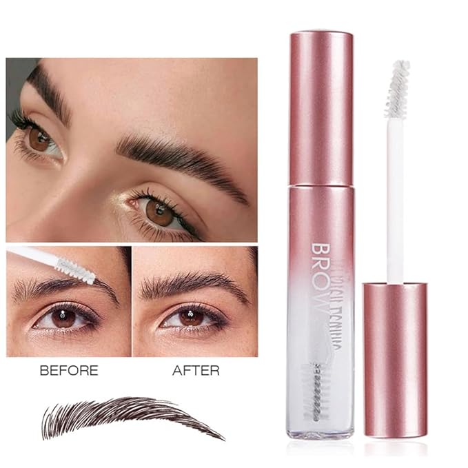 Clear Eyebrow Gel Waterproof Long Lasting Brow Fixing Gel Liquid Eyebrow Styling Brow Enhancer for Eye Brows Lift & Freeze
