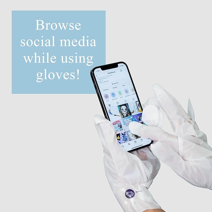 Epielle Hydrating Hand Masks - 6-Pack Gloves for Dry Hands, Enriched with Shea Butter, Jojoba Oil & Vitamin E, Intensive Spa Treatment, Ideal Beauty Gift for Spa Days | Korean Skincare