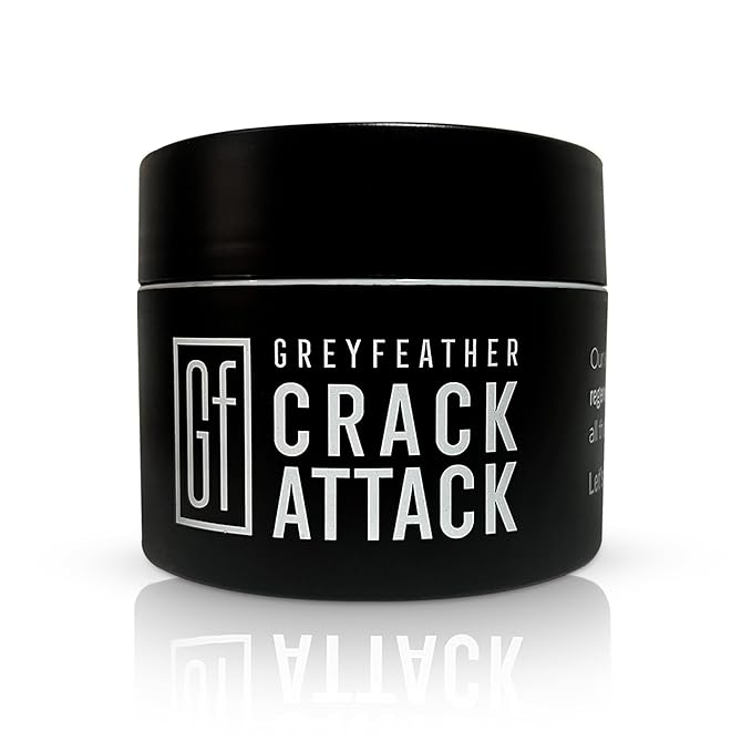 Greyfeather Crack Attack Hand Cream for Dry Cracked Hands – Working Hands Cream Travel Size with Shea Butter & Vitamin E – Non-Greasy Fast Absorbing Intensive Hand Lotion & Moisturizer for Men Women