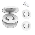 Meylora Magnetic Eyelashes with Applicator Natural Look, Reusable Eyelashes Magnetic Lashes, No Glue Needed Wispy False Lashes Kit Easy to Wear and Remove (Natural+Devil)