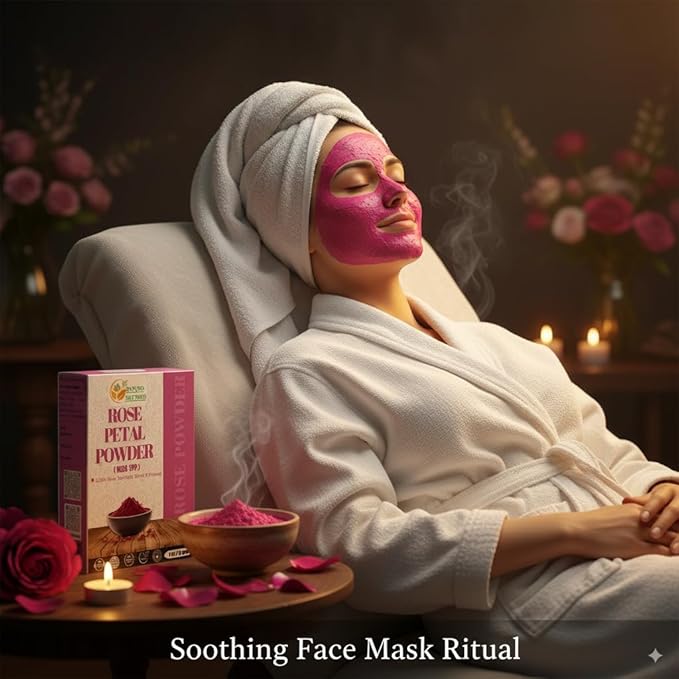Herbs Botanica Rose Petal Powder Natural, 100% Natural for Face Mask, DIY Skin Care, Aromatherapy, No Preservatives or Colors, Chemical-Free Herbal Powder, 100 gm / 3.52 oz