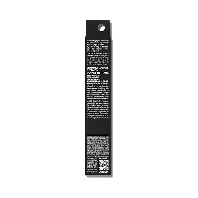 e.l.f. Micro-Fine Brow Pencil, Waterproof Brow Color & Spoolie For Shaping Brows & Creating A Feathered Natural-Looking Finish, Vegan & Cruelty-Free, Taupe