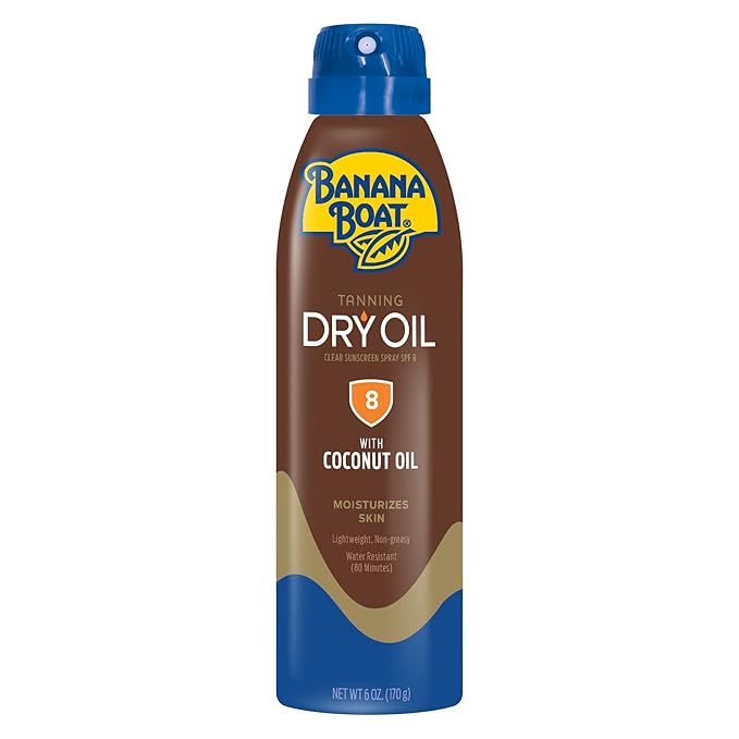 Banana Boat UltraMist Tanning Dry Oil Continuous Spray SPF 8 6 oz