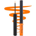Liquid Eyeliner, Matte Colored Eyeliners, Orange Eyeliner, White Black Red Brown Green Purple Waterproof High-pigmented Colorful Eyeliners Eye Makeup, 1PC Orange
