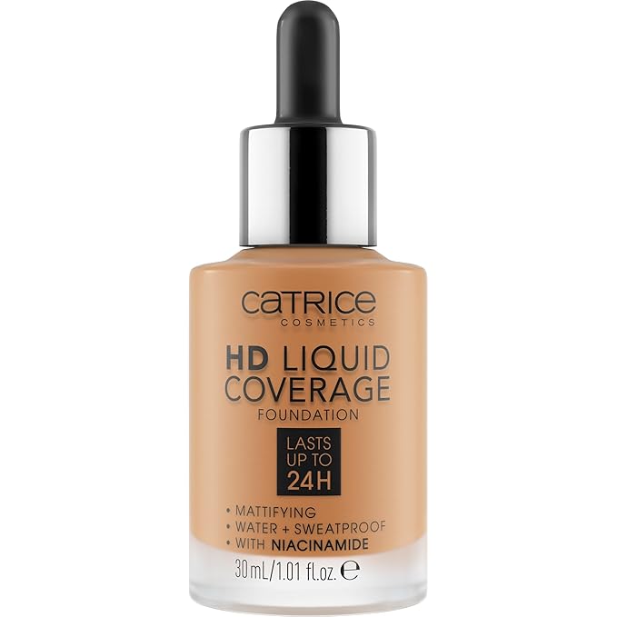 Catrice | HD Liquid Coverage Foundation | Flawless, High Coverage | Vegan & Cruelty Free (065 | Bronze Beige)