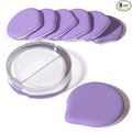 MOHOPE 8Pcs Air Cushion Makeup Puffs for Foundation with Portable Box, No Latex Blending Sponge for Liquid, Cream, Foundation and Powder, Teardrop Powder Puff, Purple