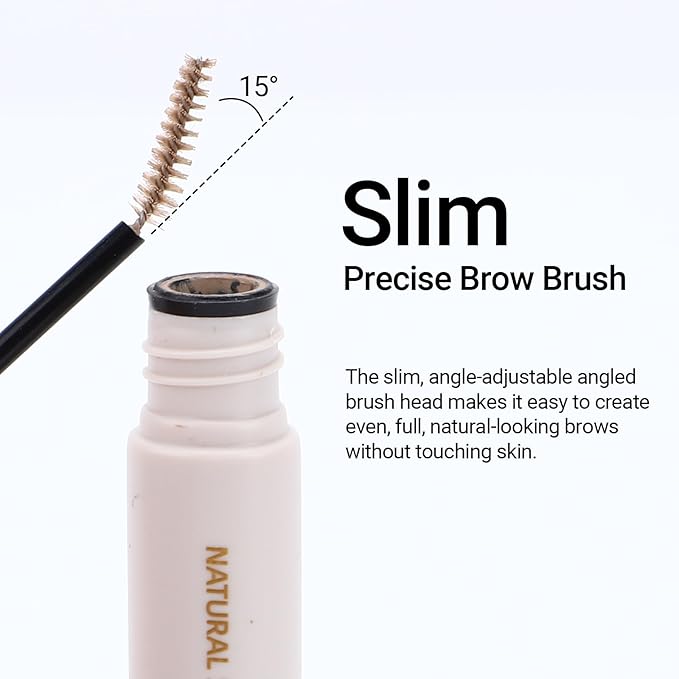 Erinde 2PCS Tinted Eyebrow Gel, Micro-Precision Adjustable Angle Brush Tinted Brow Gel, Waterproof Long-Lasting Smudgeproof Eyebrow Mascara Brow Tint for Natural Brow Makeup, 04 Light Brown