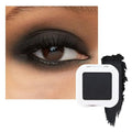 Matte Black Single Eye Shadow Palette Makeup for Older Women, Black Cream Eye shadow Palette Single Matte, High Pigment Waterproof Monochrome Mini Eyeshadow, sombra de ojos