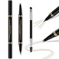 Eyebrow Pen,2-in-1 Waterproof Eyebrow Pencil with 4 Tip Microblading Brow Pen and Ultra-Precise Brow Pencil,with Dual-ended Eyebrow Brush,Eyebrow Makeup for Natural Looking - Blonde