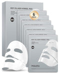 6 Pack Bio-Collagen Face Mask, Hydrating Overnight Masks, Fine Lines Face Lifting Mask for Elasticity, Pore Minimizing, Firming, Moisturizing, Facial Mask Skincare