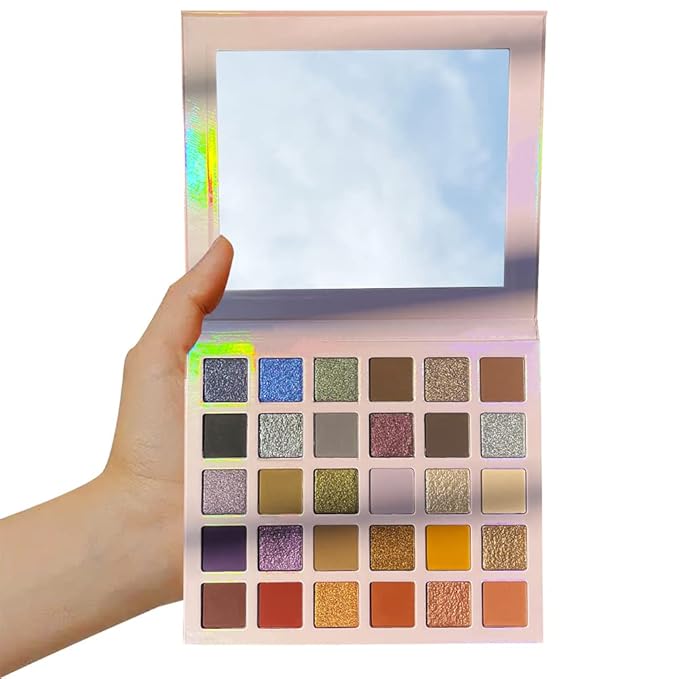 Professional super shine shimmer 30 color eyeshadow palette,high pigment matte+duochrome+shimmer,Cruelty- Free Makeup Pallet,Colorful Powder Long Lasting Waterproof Eye Shadow (make up-2)
