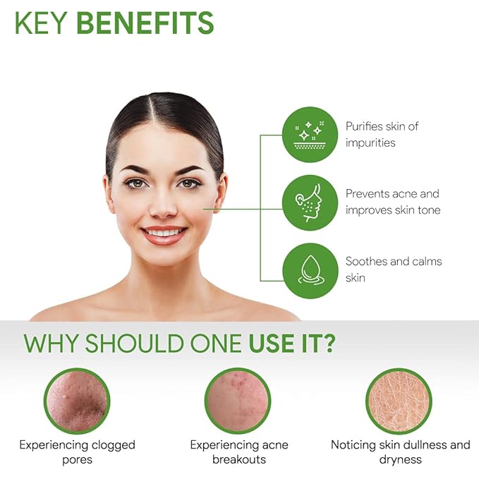 Good Vibes Green Tea Face Wash | Anti Acne Deep Cleansing Antioxidants Rich Facial Cleanser For All Skin Types | Natural, No Parabens & Mineral Oil (120 ml/4.06 Fl Oz)