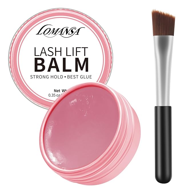 Lash Lift Glue Korean Lash Lift Balm Glue Eyelash Perm Balm Fruit Flavor Lifting Curling Gel for Lash Perm Kit 10g (Rose)