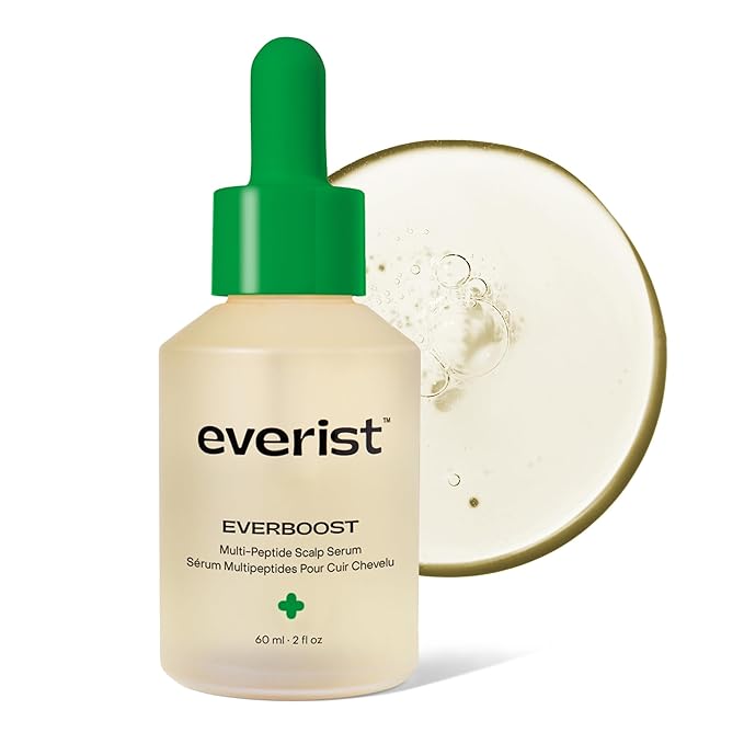 Everist EverBoost Multi-Peptide Scalp Serum | Peptides, Caffeine & Postbiotics | Promotes Visibly Thicker & Fuller-Looking Hair | Brittle, Dry & Thinning Hair | Dermatologist Developed & Tested | 60ml