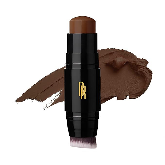 Black Radiance Color Perfect Foundation Stick with Soft Brush Applicator Duo – Buildable, Blendable Versatile Pigment-Rich Formula - Chocolate Dipped