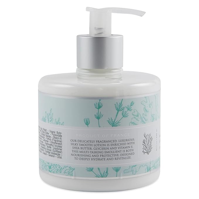 Pre de Provence Collection Shea Butter Enriched Silky Smooth Emollient Hand Lotion, Sea Salt, 11 Fl Oz