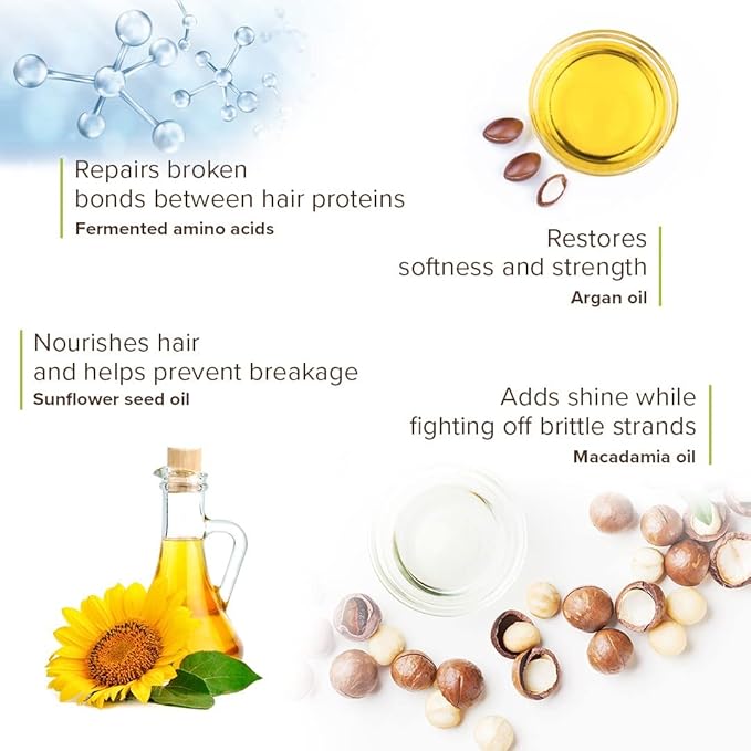 Macadamia Natural Oil Bond Repair Masque - Strengthening Argan Conditioner, Deep Conditioning Hair Mask for Damaged Hair, 8 fl oz