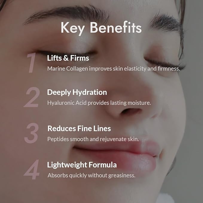 MIZON Collagen Power Lifting Emulsion Marine Collagen with Adenosine and Peptides for High Elasticity Fine Lines Treatment Deep Hydration Face Moisturizer (120 ml 4.06 fl oz)