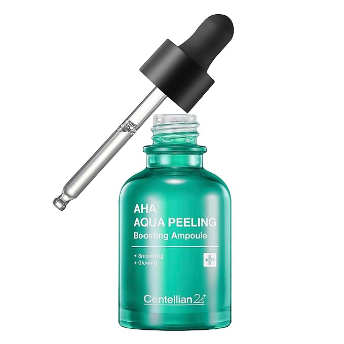 CENTELLIAN 24 AHA Aqua Peeling Boosting Ampoule (1.01fl oz) - Gentle Exfoliating & Hydrating Serum with AHA Complex, Refines Pores & Enhances Skin Clarity, Korean Skin Care