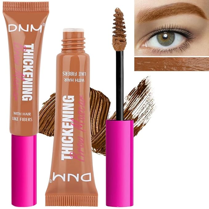 Tinted Thickening Brow Mascara,Tinted Eyebrow Gel, Waterproof, Transfer-proof, Brush to Fill in Eyebrows and Cover Gray Hairs - Cruelty Free (2pcs 03 Auburn)