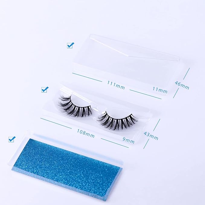 APCYUST Lash Wholesale Wispy False Eyelashes 3D Mink Eyelash 10 Pairs 5 Styles Fluffy Fake Lashes Bulk with Individual Case