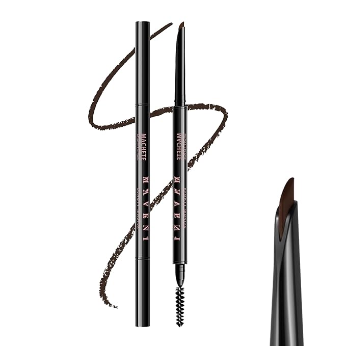 Microblading Eyebrow Pencil,Eyebrow Retractable Definer Pencil,Angled Precision Tip,0.1MM Ultra Slim Eyebrow Makeup,Long-Lasting Waterproof,Smudgeproof (05 DEEP BROWN, 1 Pack)