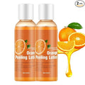 2PCS Orange Peeling Lotion, Body Peeling Lotion, Instant Exfoliation Dead Skin Remover Peeling Gel for Skin Body Face Neck Knees Foot