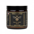 Terra Lotus - Organic Grass-Fed Beef Tallow Balm with Raw Honey - Moisturizing Cream for Soft, Smooth Skin - Handmade All-Natural Moisturizer (4 Oz, Unscented)