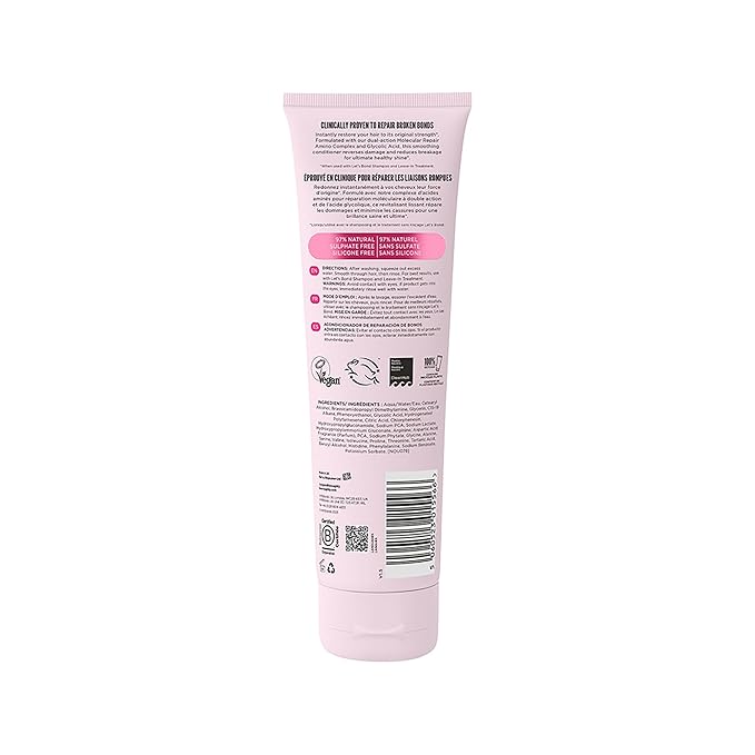 Noughty Let's Bond Builder Conditioner, Restorative Formula for Chemically Treated, Colored and Damaged Hair, Bond Repair Treatment to Reduce Breakage and Improve Resilience 8.4fl.oz