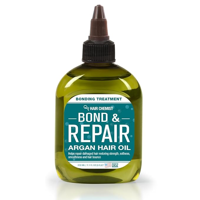 Hair Chemist Bond & Repair Argan Oil - Bonding Treatment for Damaged Hair, 7.1 Ounces
