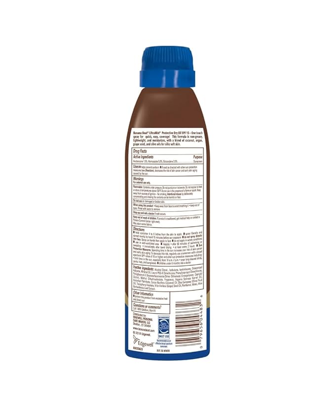 Banana Boat Ultra Mist Dry Oil Spray Spf15 6oz