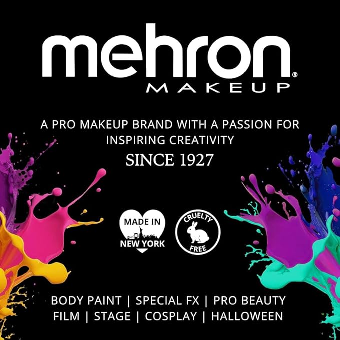 Mehron Makeup Artist Pigment – Metallic FX Powder | Metallic Powder Pigment for Face & Body Paint, Eyeshadow & Eyeliner, Cosplay .15 oz (4.1 g) (Copper) | Made in the USA