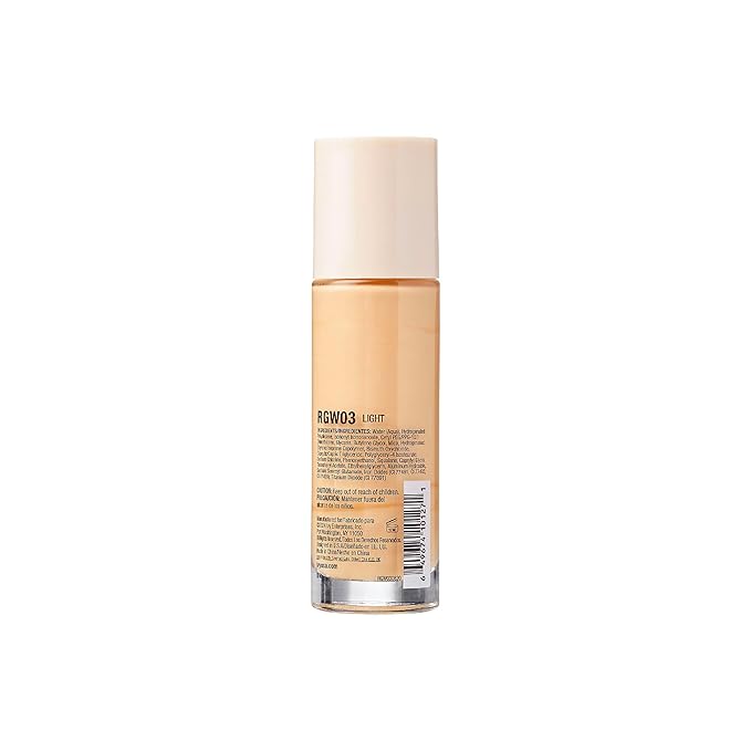 Ruby Kisses Glowy Skin Filter Foundation - All-in-1 Primer, Skin Tint & Highlighter, Hydrating Light Coverage with Squalane, Natural Dewy Finish, Luminous & Radiant Glow (Light)