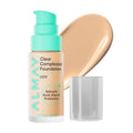 Almay Clear Complexion Foundation, Oil-Free Face Makeup for Acne-Prone Skin, Buildable Coverage, Soft-Matte Finish, Vegan, 99, 1 fl oz