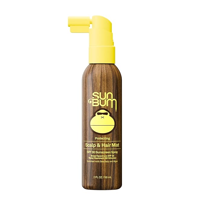 Sun Bum Original SPF 30 Sunscreen Scalp and Hair Mist - Hawaii Act 104 Compliant (Octinoxate & Oxybenzone) - Vegan - Broad Spectrum UVA/UVB Sunscreen Spray with Vitamin E - 2 oz