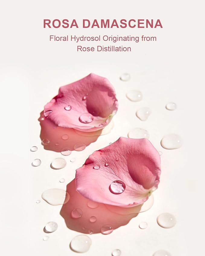 Yoken Organic Rose Water Spray for Face, 8 Fl Oz Fine Mist, Rosewater Face Mist with 100% Pure & Natural Rosa Damascena Rose Hydrosol, USDA Certified Organic, Alcohol Free, Vegan, No Dyes