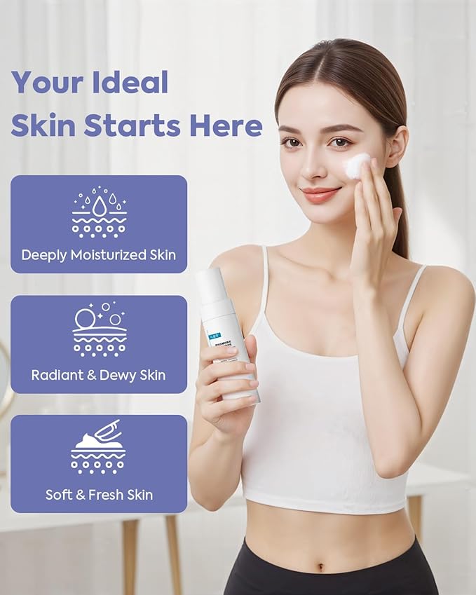KOMFYMED Hydrating Essence Emulsion – Hyaluronic Acid Face Lotion for Sensitive Skin, Ultra-Lightweight Daily Moisturizer to Soothe Dry & Dehydrated Skin (2.7 Fl. Oz./80mL)